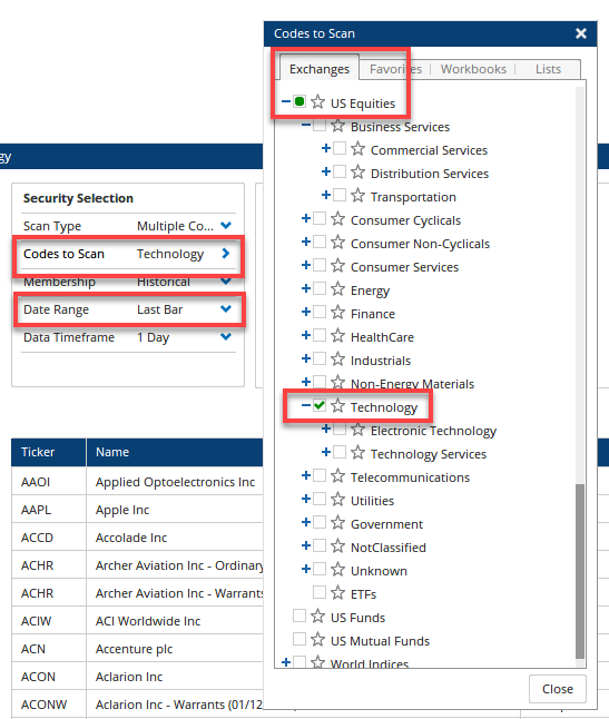 Select Industry & Sector