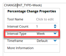 Change Interval Week