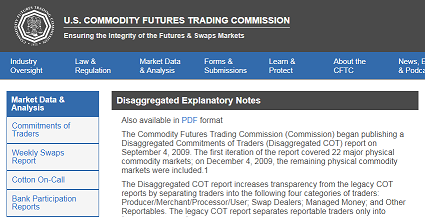 Disaggregated COT Report Article