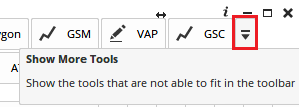 Custom toolbar-show more tools