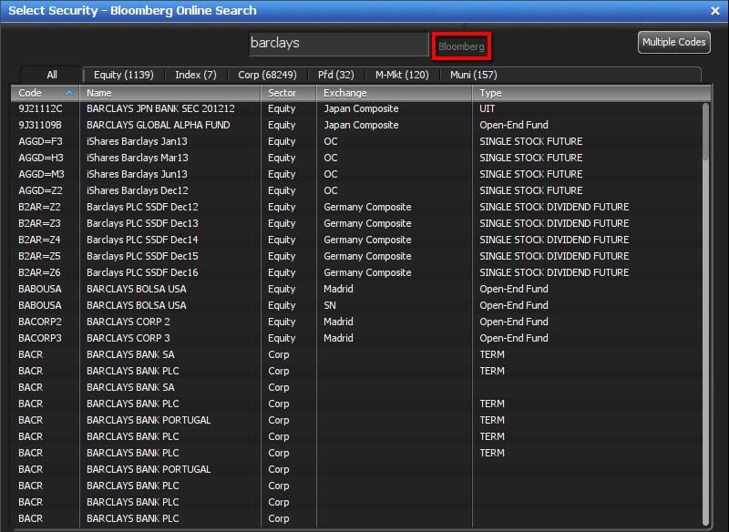 Entering Bloomberg Symbols - Drag & Drop Excel Files 3