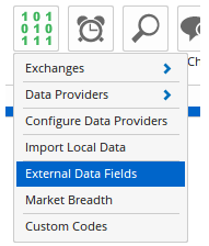 External Data Fields - Importing from Bloomberg 2