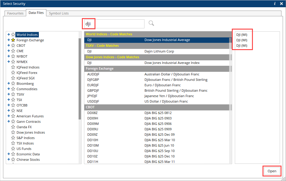 Historical Comparison Selectio