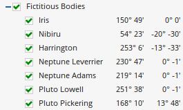 Ephemeris Chart 11