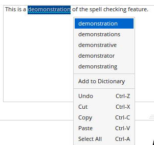 Journal spell check