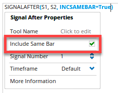 Include same bar