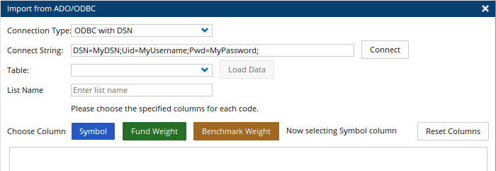 Link to Symbol List Manager