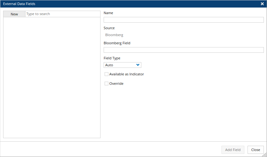 External Data Field