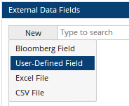 User-Defined Field